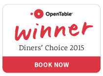 Open Table 2015 Diners' Choice Winner